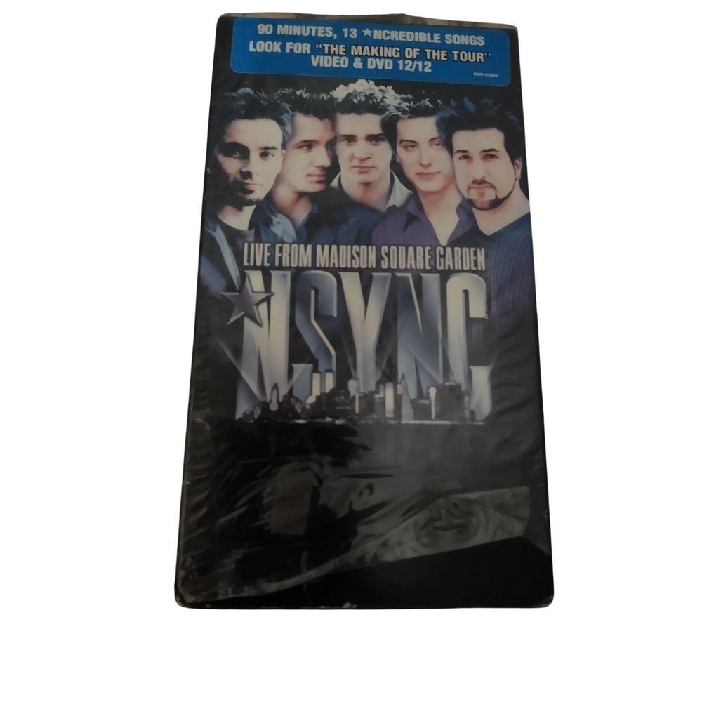 NSYNC Live From Madison Square Garden‎ VHS 2000 Concert No Strings Attached Tour